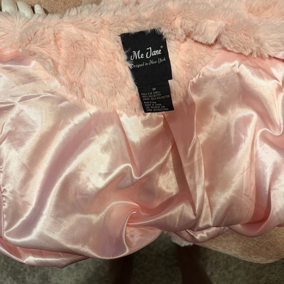 Me Jane Faux Fur Pink Teddy Jacket - Picture 7 of 10